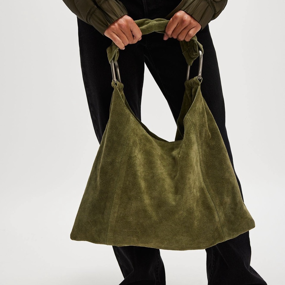 Free People Olive Green Shoulder Bag - Picture 2 of 6